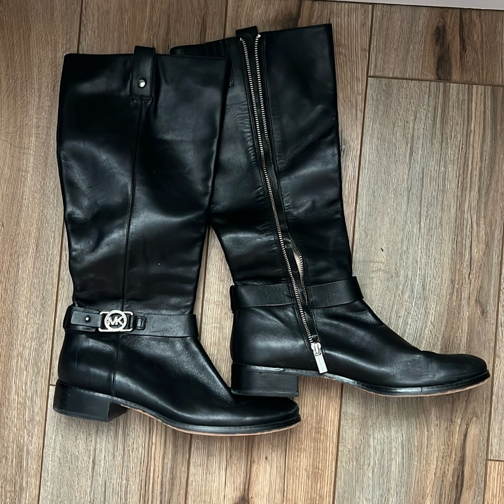 Black riding boots